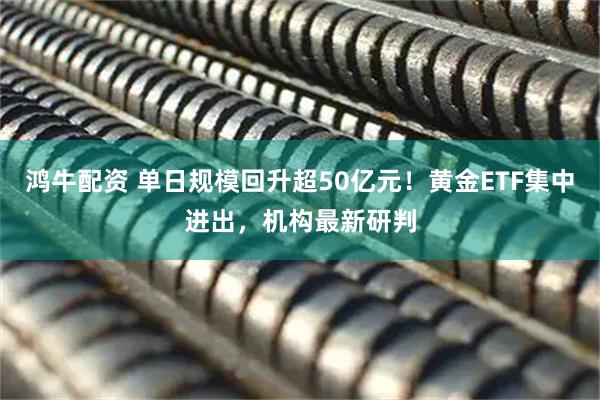 鸿牛配资 单日规模回升超50亿元！黄金ETF集中进出，机构最新研判